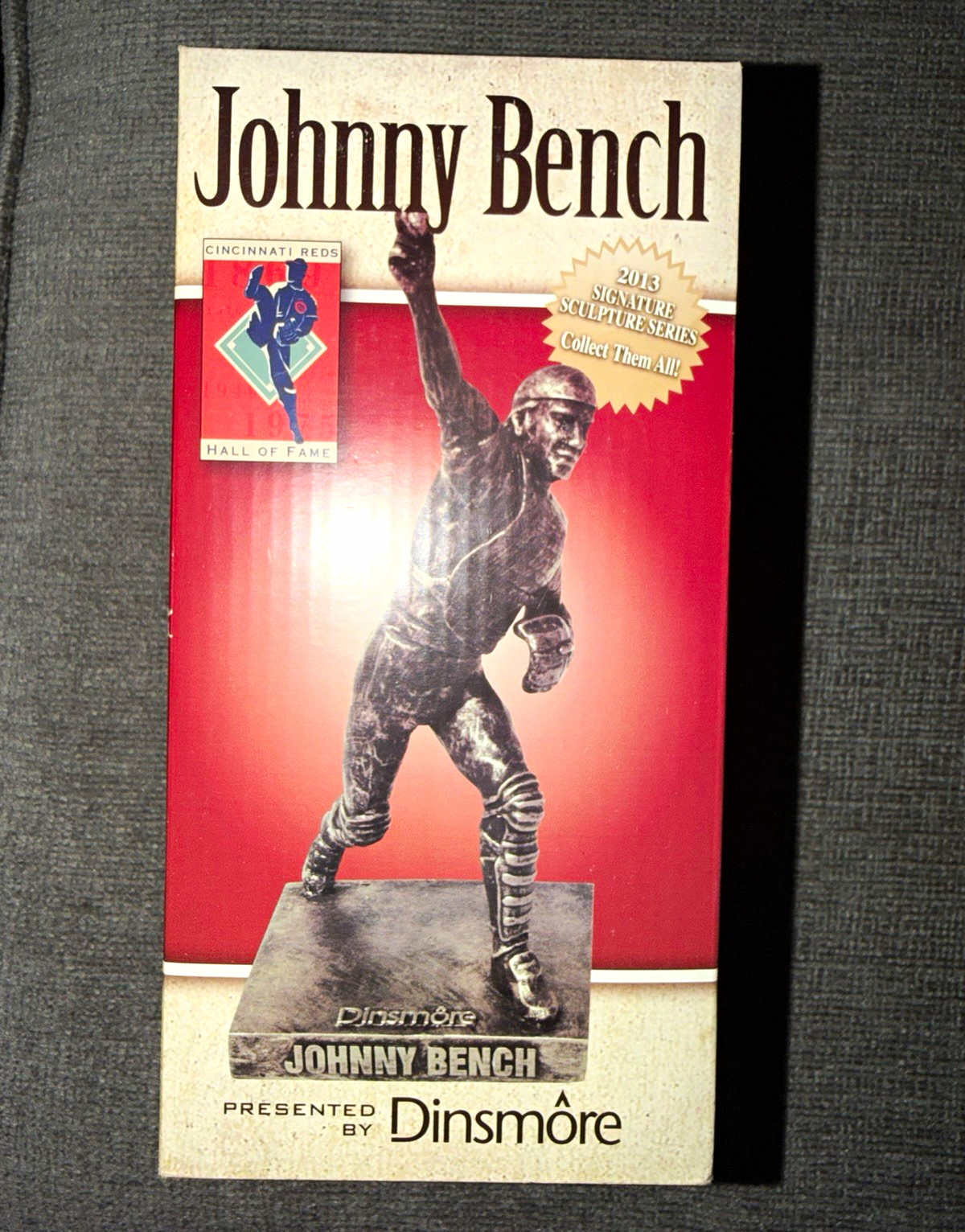 Dinsmore Johnny Bench Cincinnati Reds MLB Hall of Fame Sculpture