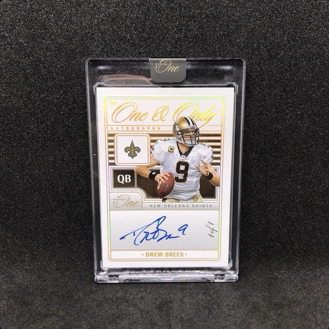 2024 Panini One Drew Brees The One and Only Autographs 1/1 #295 On Card Auto 1/1