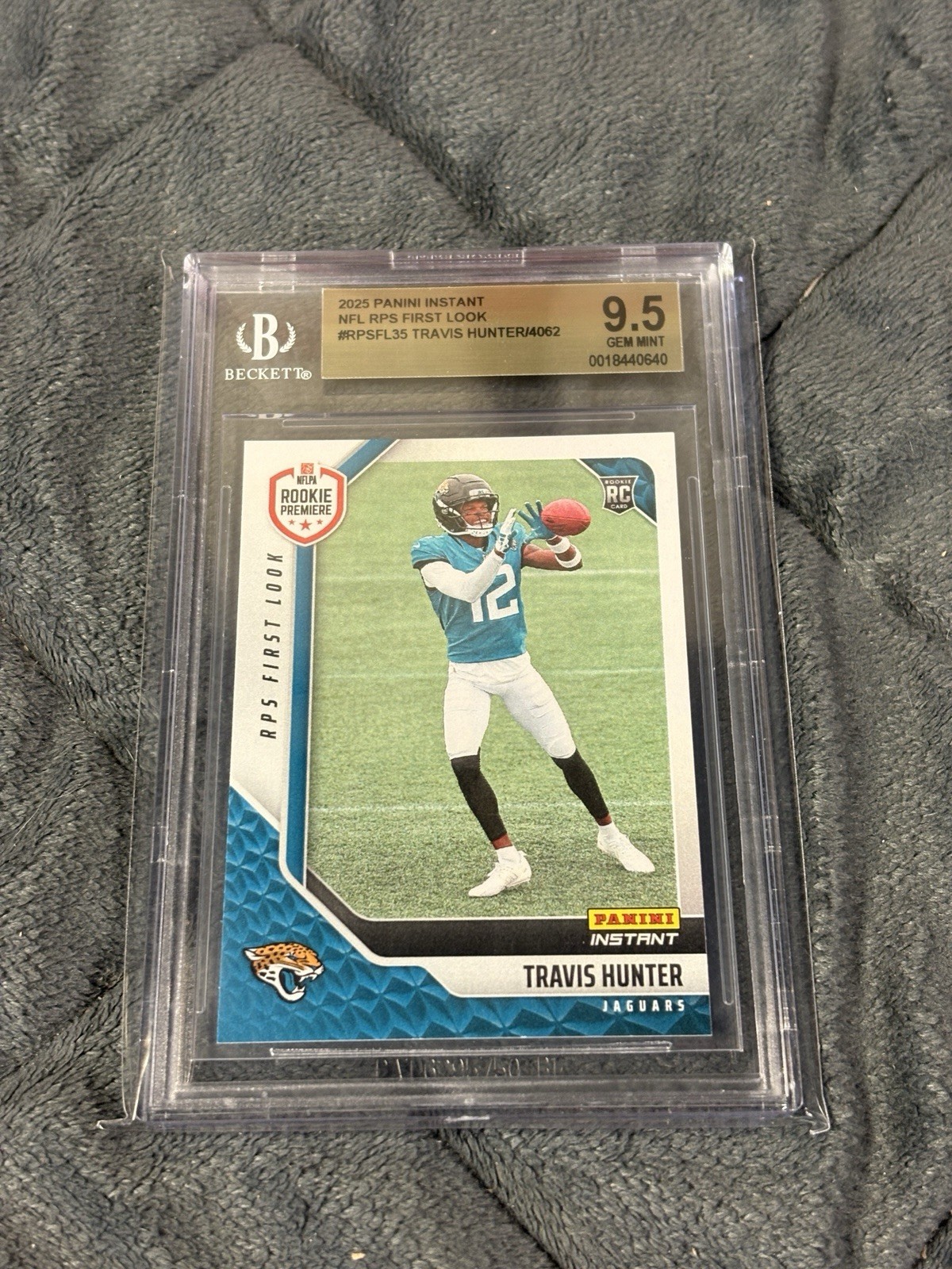 2025 Panini Instant RPS First Look – Travis Hunter /4062 – BGS 9.5 GEM MINT