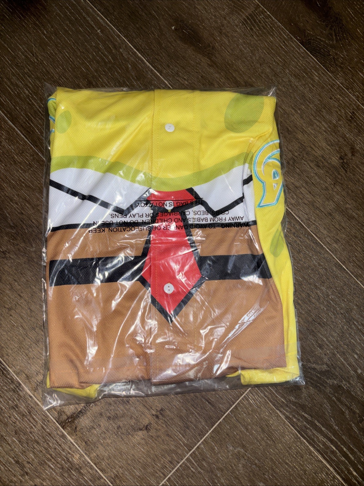 Texas Rangers SpongeBob SquarePants Theme Night Jersey Size Large 5/13/26