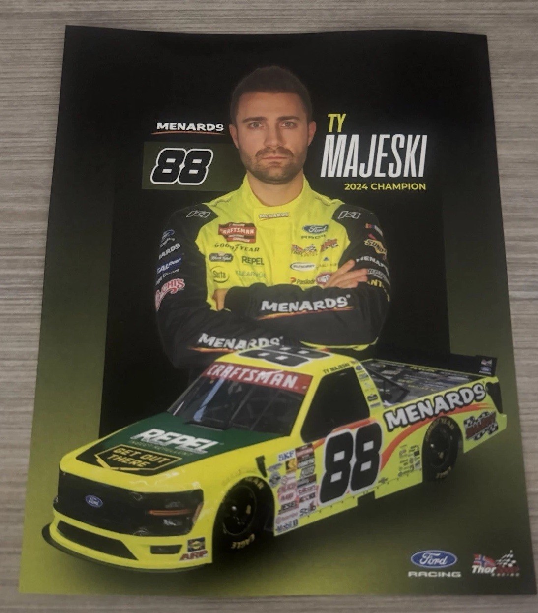 2026 Ty Majeski Repel Nascar Postcard