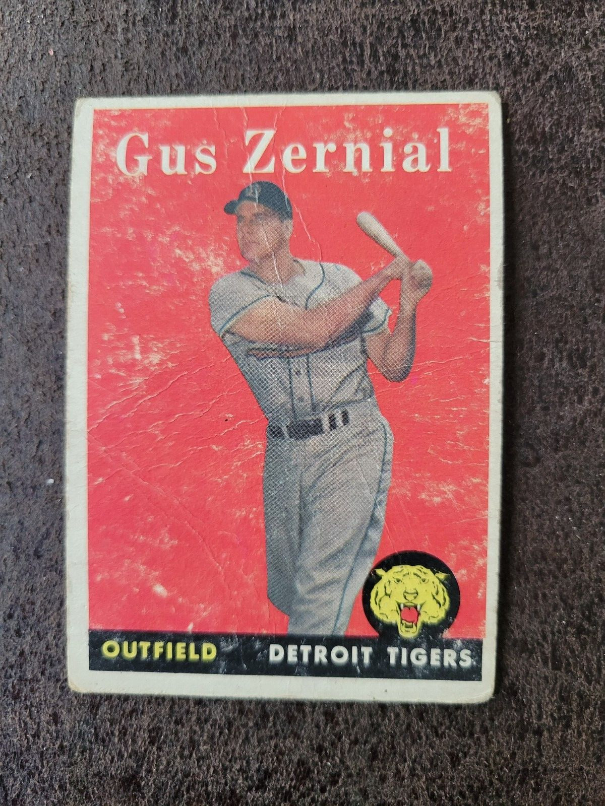 1958 Topps Baseball Gus Zernial #112 – Detroit Tigers #2