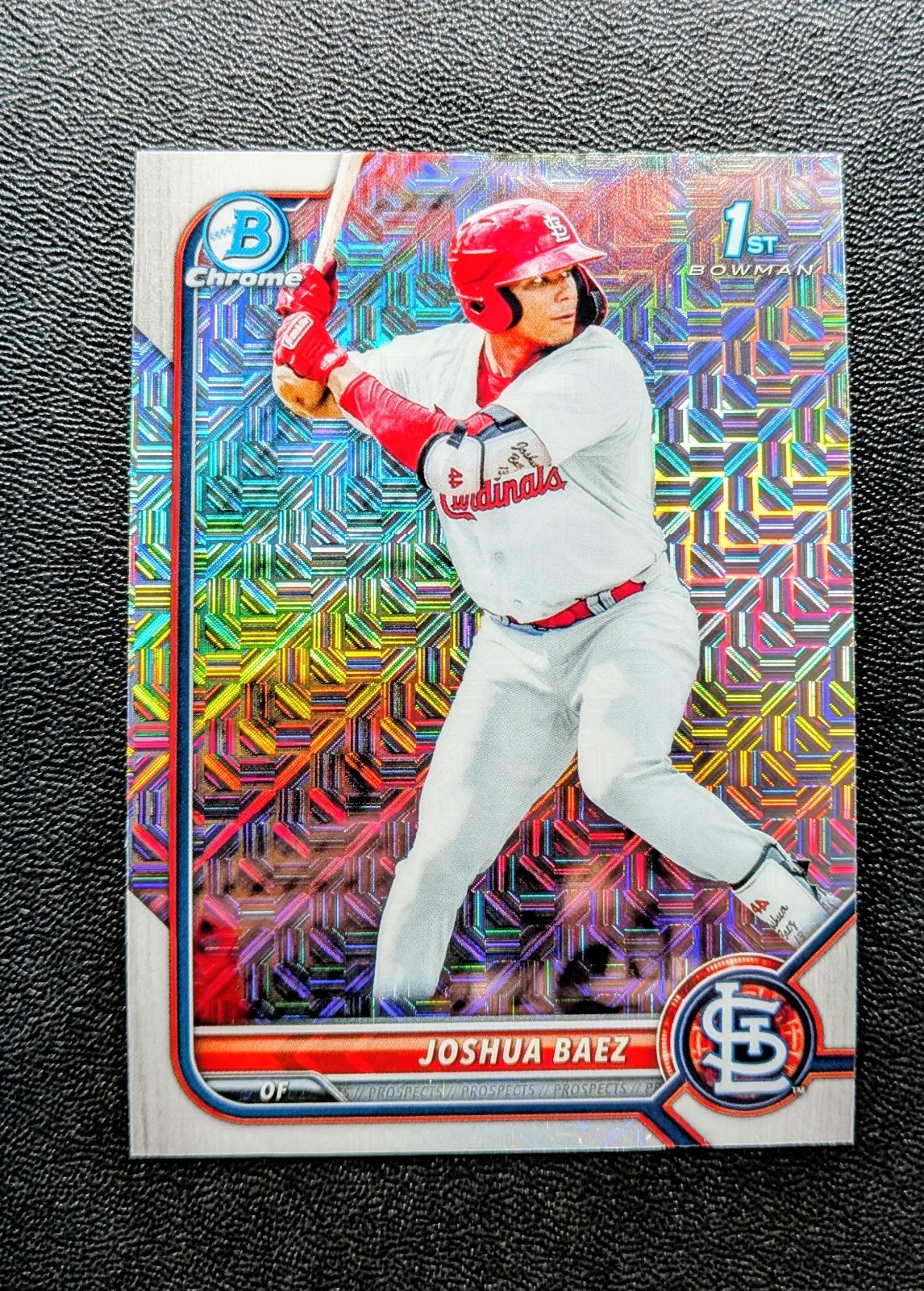 2022 Bowman Chrome Joshua Baez 1st Bowman Chrome Mojo Refractor RC SP #BCP-112