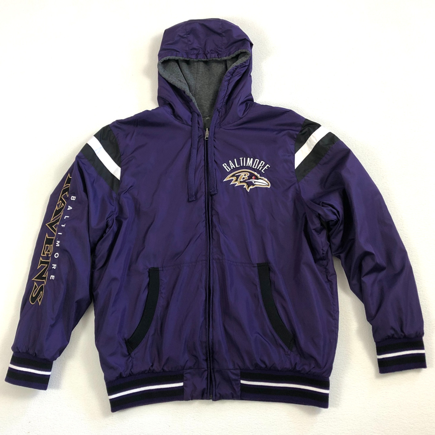 Baltimore Ravens G-lll Sports by Carl Banks REVERSIBLE Jacket Size XL Chest 50″