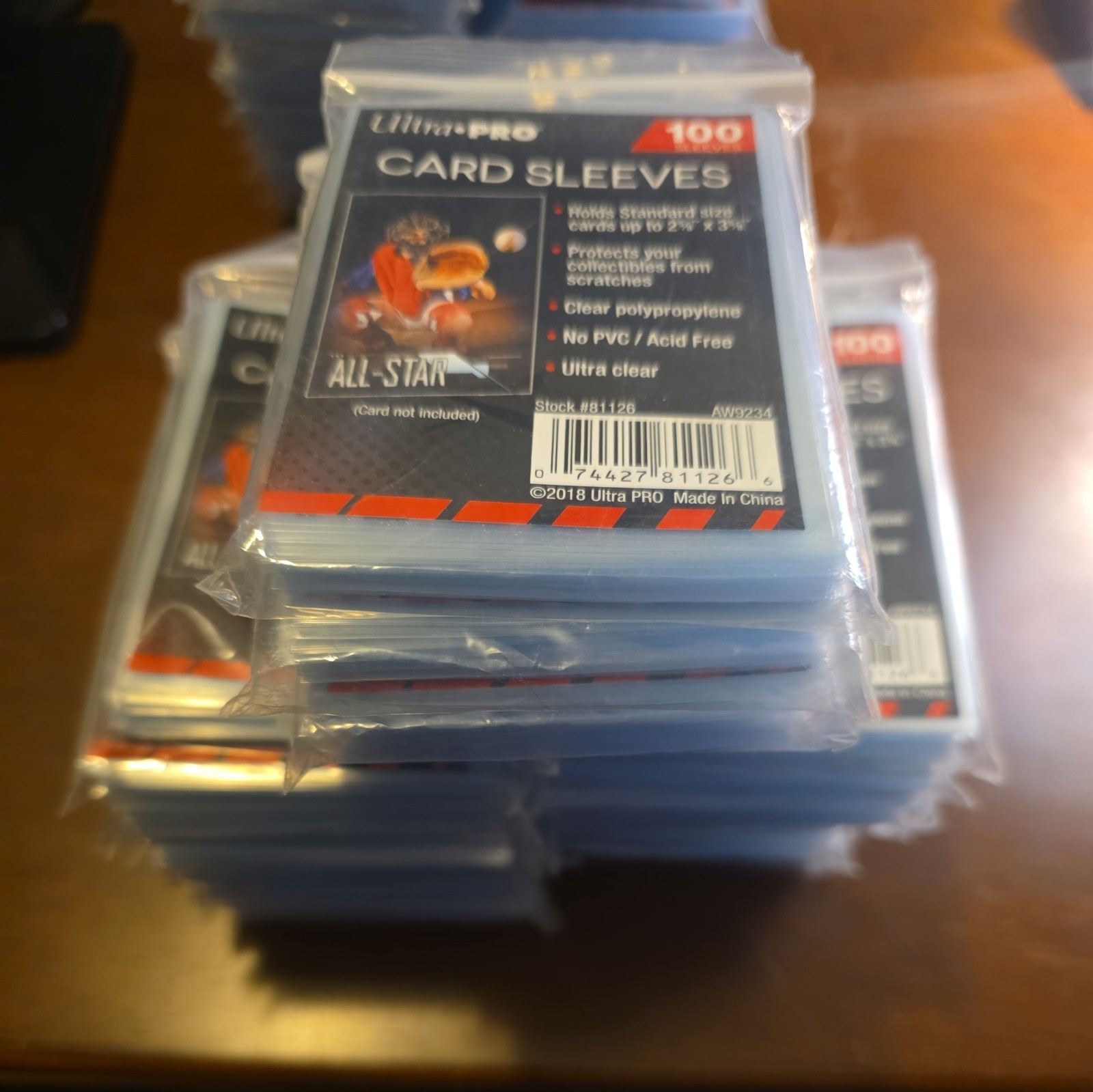 Ultra Pro Penny Card Soft Sleeves 25 Packs of 100 for Standard Cards, 2500 Total