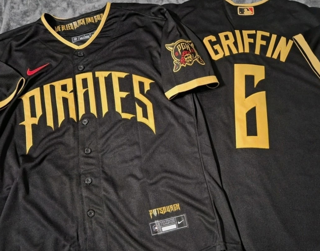 Konnor Griffin #6 Pittsburgh Pirates 2026 City Connect Baseball Jersey