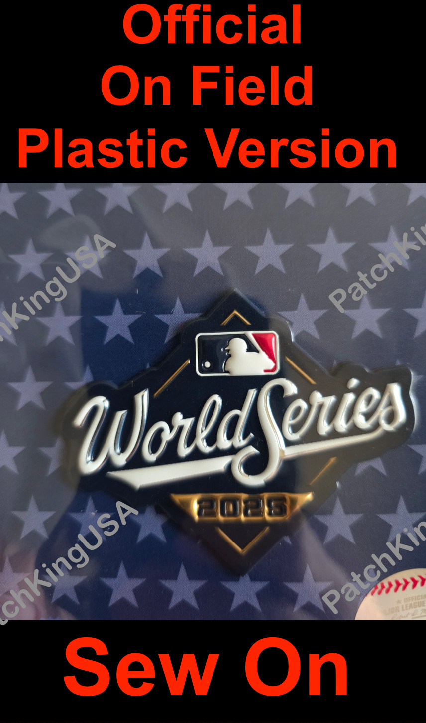 Official 2025 World Series Patch PLASTIC TPU jersey Patch Los Angeles Dodgers LA