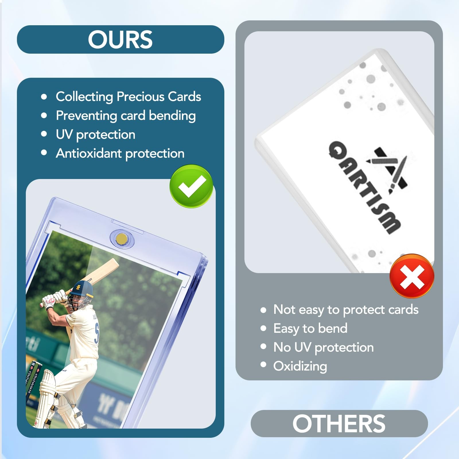 20 Pack Ultra Clear One Touch Magnetic Card Holder For 35PT Trading Sports Cards
