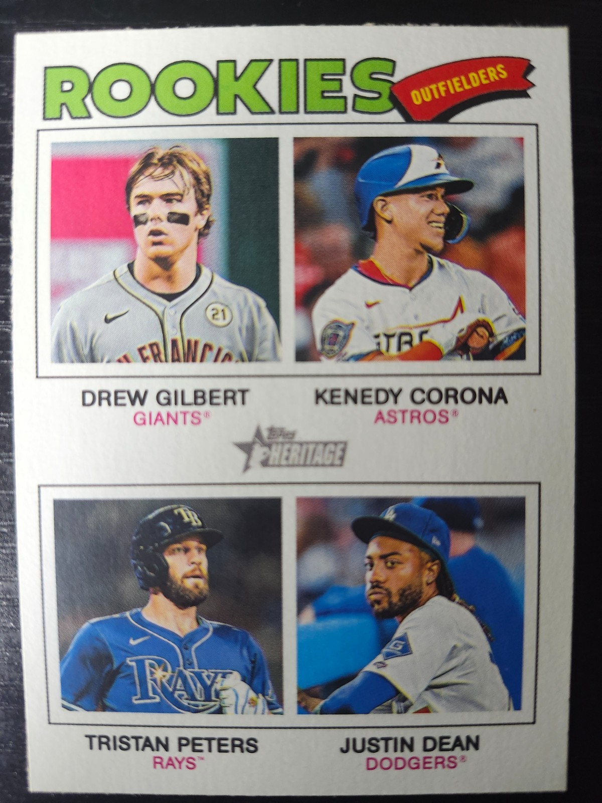 2026 Topps Heritage Rookie Outfielders SP #388