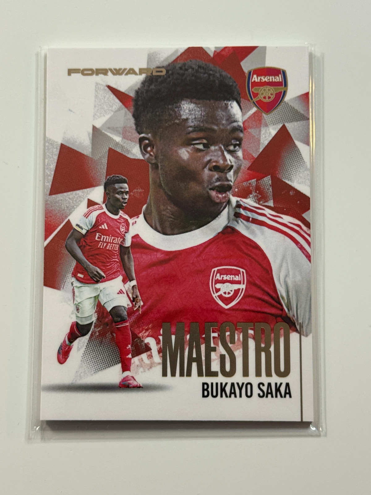 2025-26 Futera Club FX Arsenal Maestro Gold #17 Bukayo Saka 18/19
