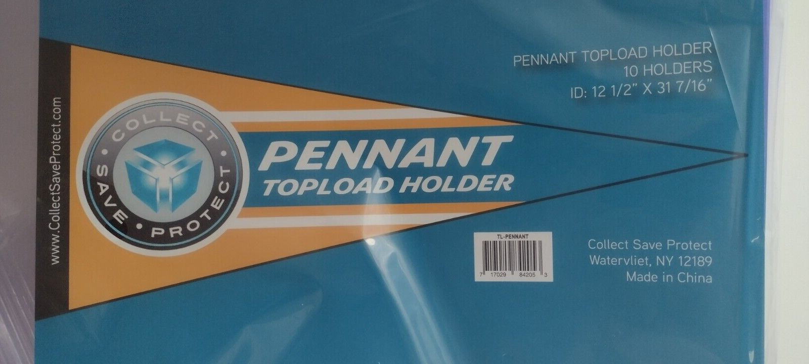CSP Rigid Pennant Top Load Protector Package of 10 New NIP High Impact