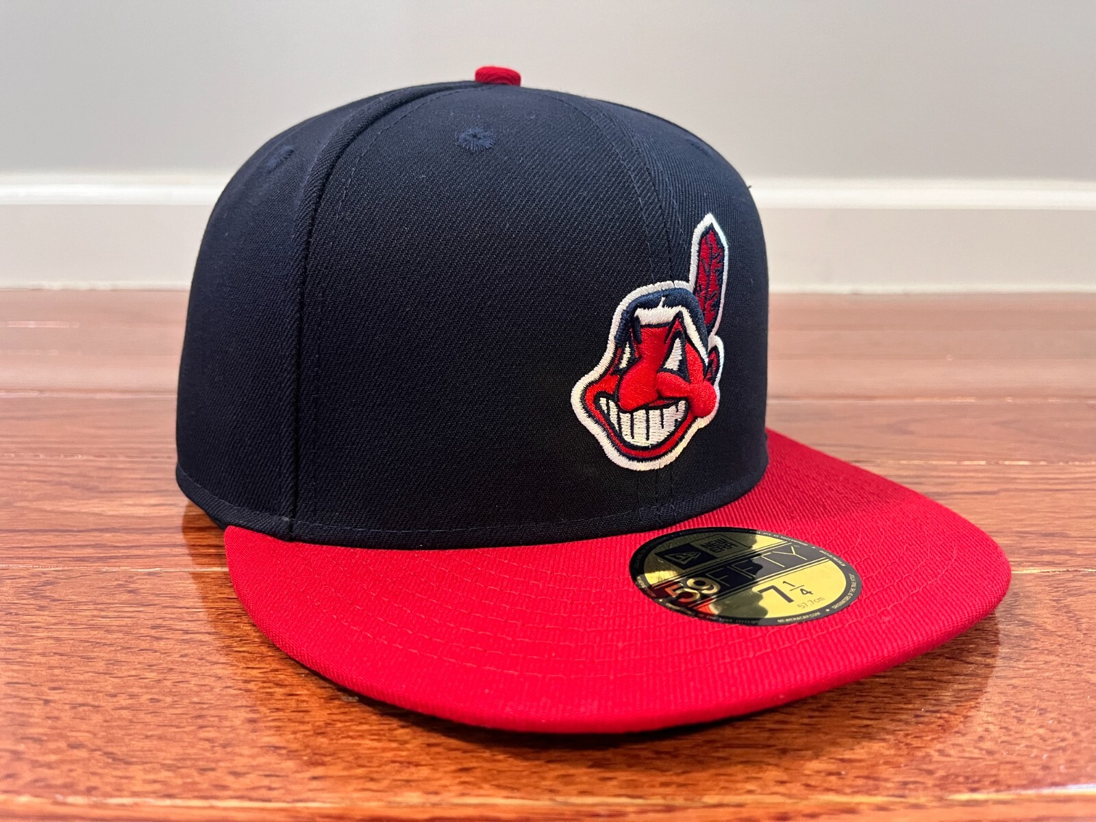 Cleveland Indians MLB Chief Wahoo Authentic on field New Era 59Fifty Hat