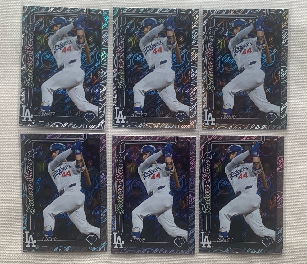 ANDY PAGES (6) CARD LOT 2025 TOPPS 582 MONTGOMERY SET 388 🔥 EXCLUSIVE PARALLEL