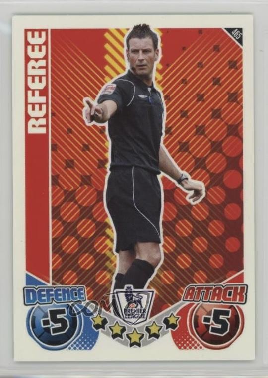 2010-11 Topps Match Attax English Premier League Mark Clattenburg #465 0jf5