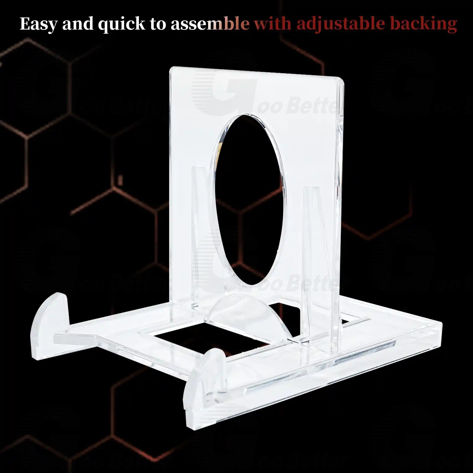 5Pcs Adjustable Clear Display Stand Easels for Cards Display Sports Cards Stand