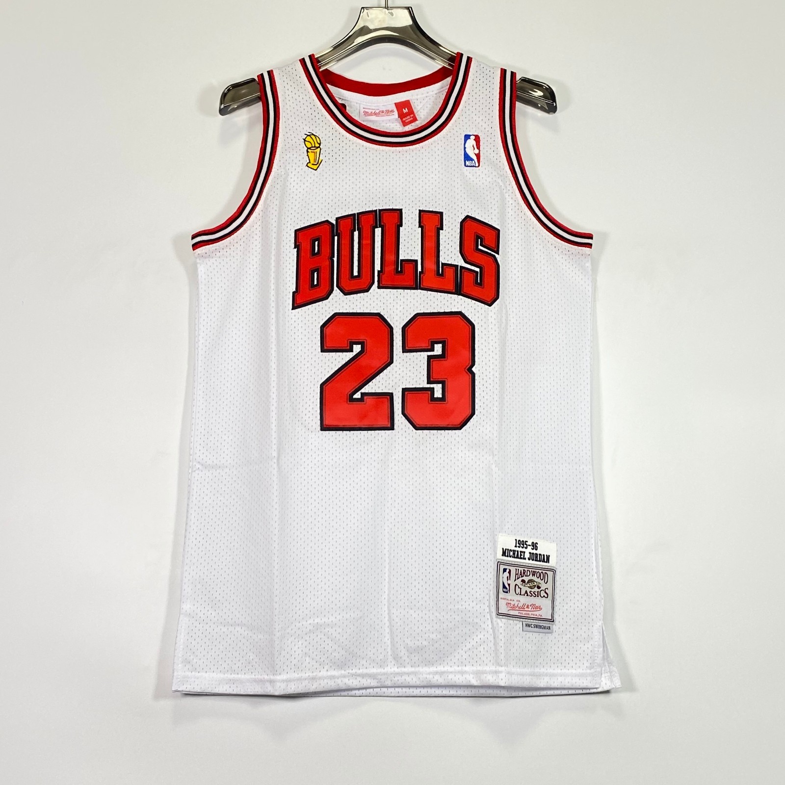 Michael Jordan#23 95-96 Championship Edition, White, Embroidered