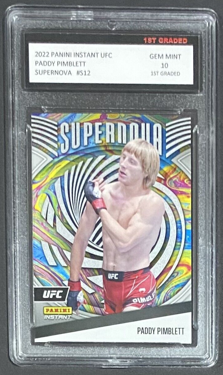 2022 PANINI INSTANT UFC PADDY PIMBLETT 1ST GRADED 10 SUPERNOVA #S12 SP 🔥