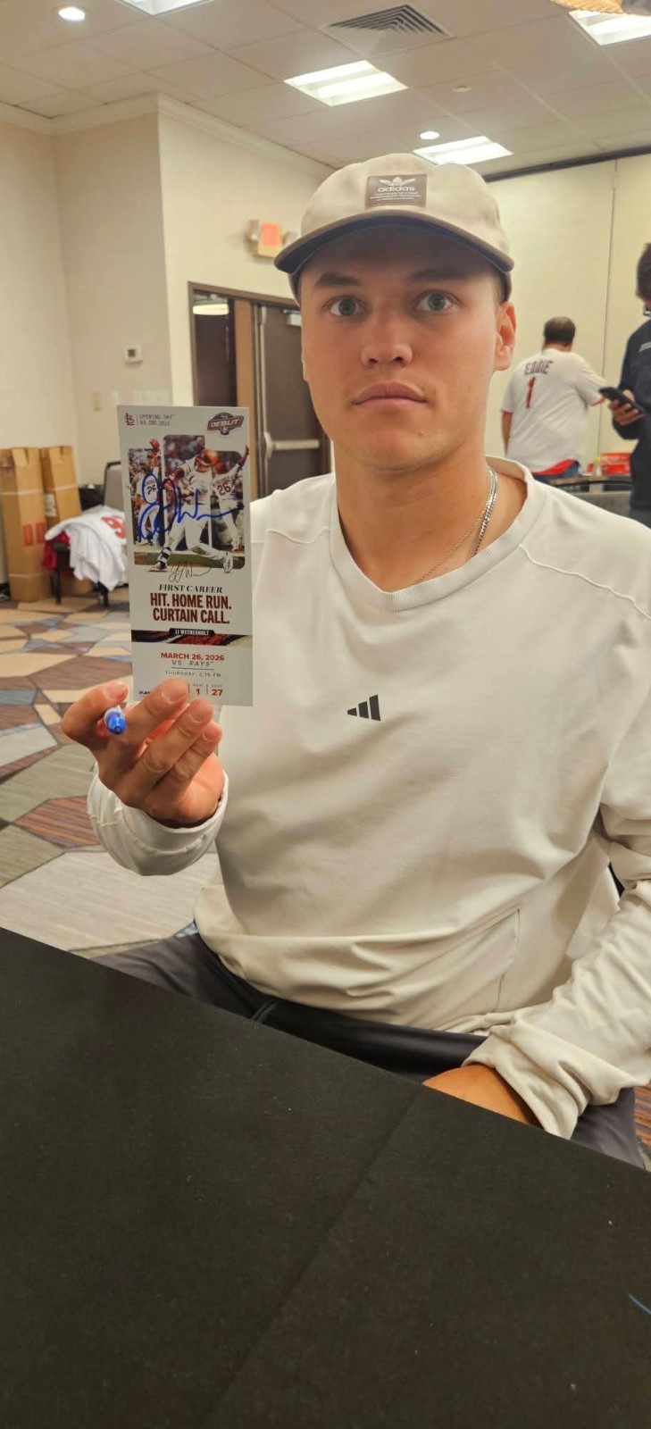 JJ Wetherholt Autographed 2026 Topps Now MLB Opening Day Debut 8