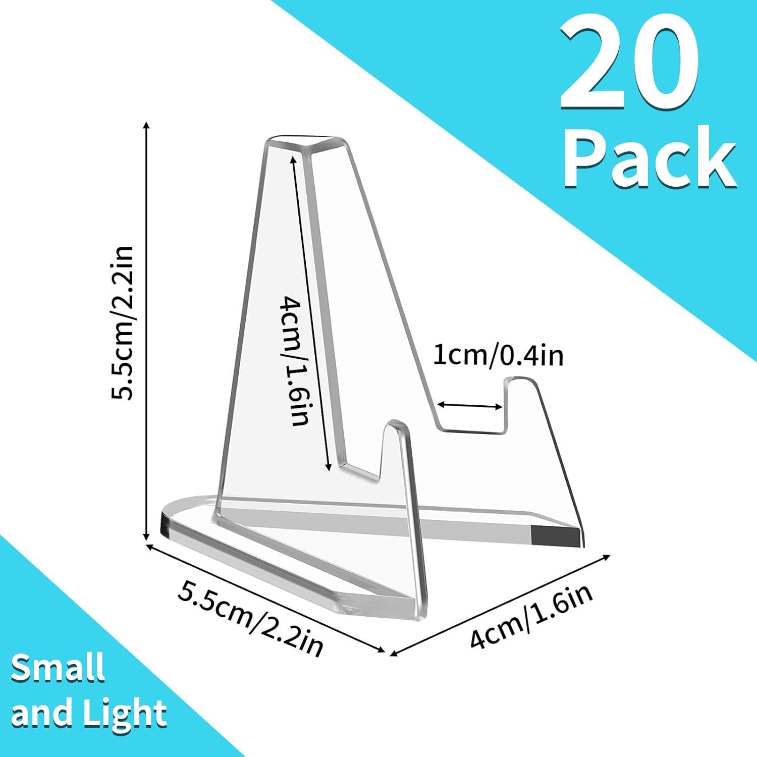 20/40Pcs Large Size Trading Card Stands Most Durable Display Coins Cards Holder