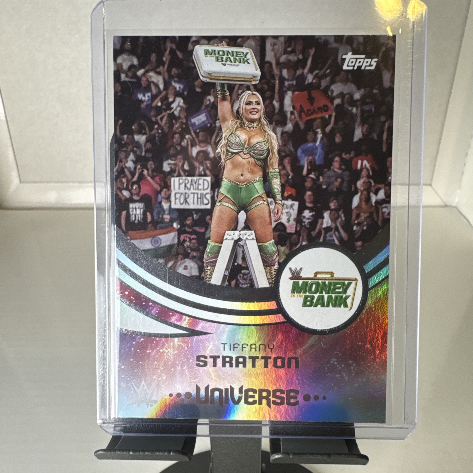 2025 Topps WWE Universe Tiffany Stratton Money In The Back Event Variation