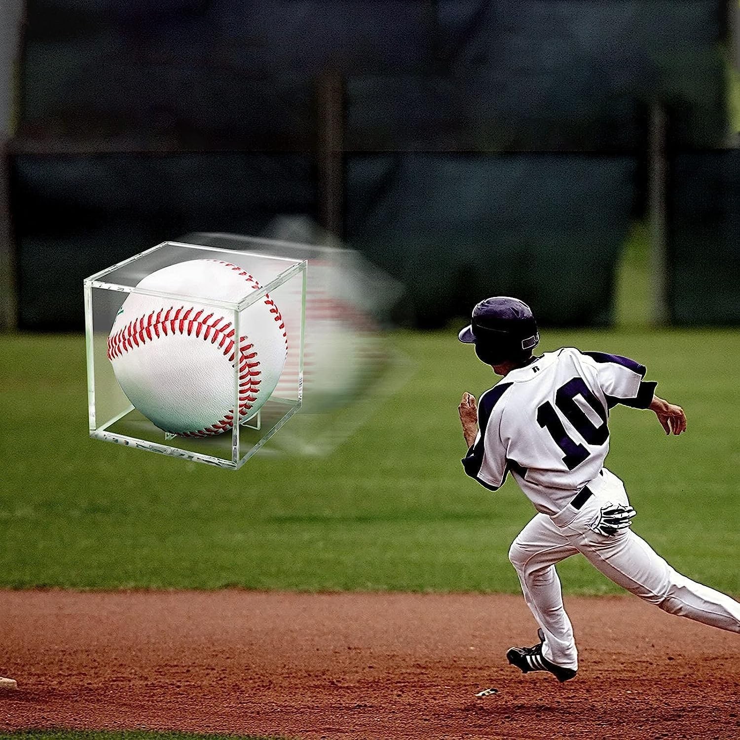 Durable Square Acrylic Display Case – Protect and Showcase Baseballs 3.15 Inches
