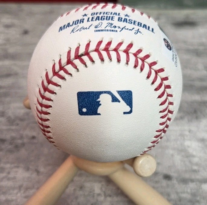 Giancarlo Stanton Autographed Rawlings OMLB Baseball GA COA New York Yankees