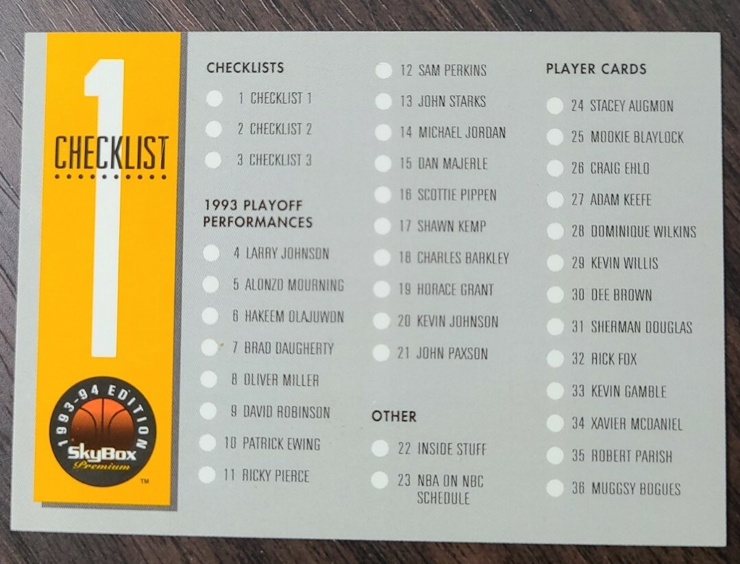 1993-94 SkyBox Premium Basketball (251-341) + INSERTS Finish set UP TO 50% OFF
