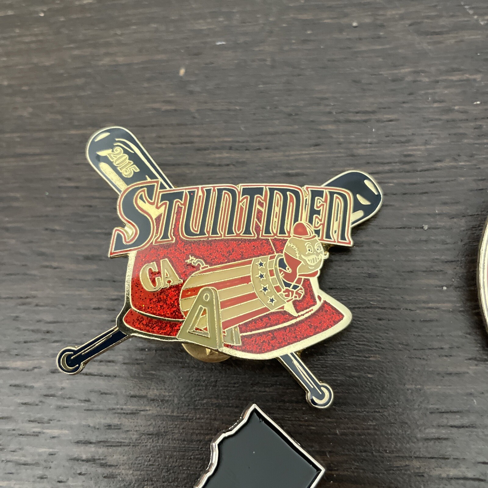 4 Misc Baseball Pins Vegas Fire, 2015 Stuntman, 2015 Santa Clarita, 2015 Dragons