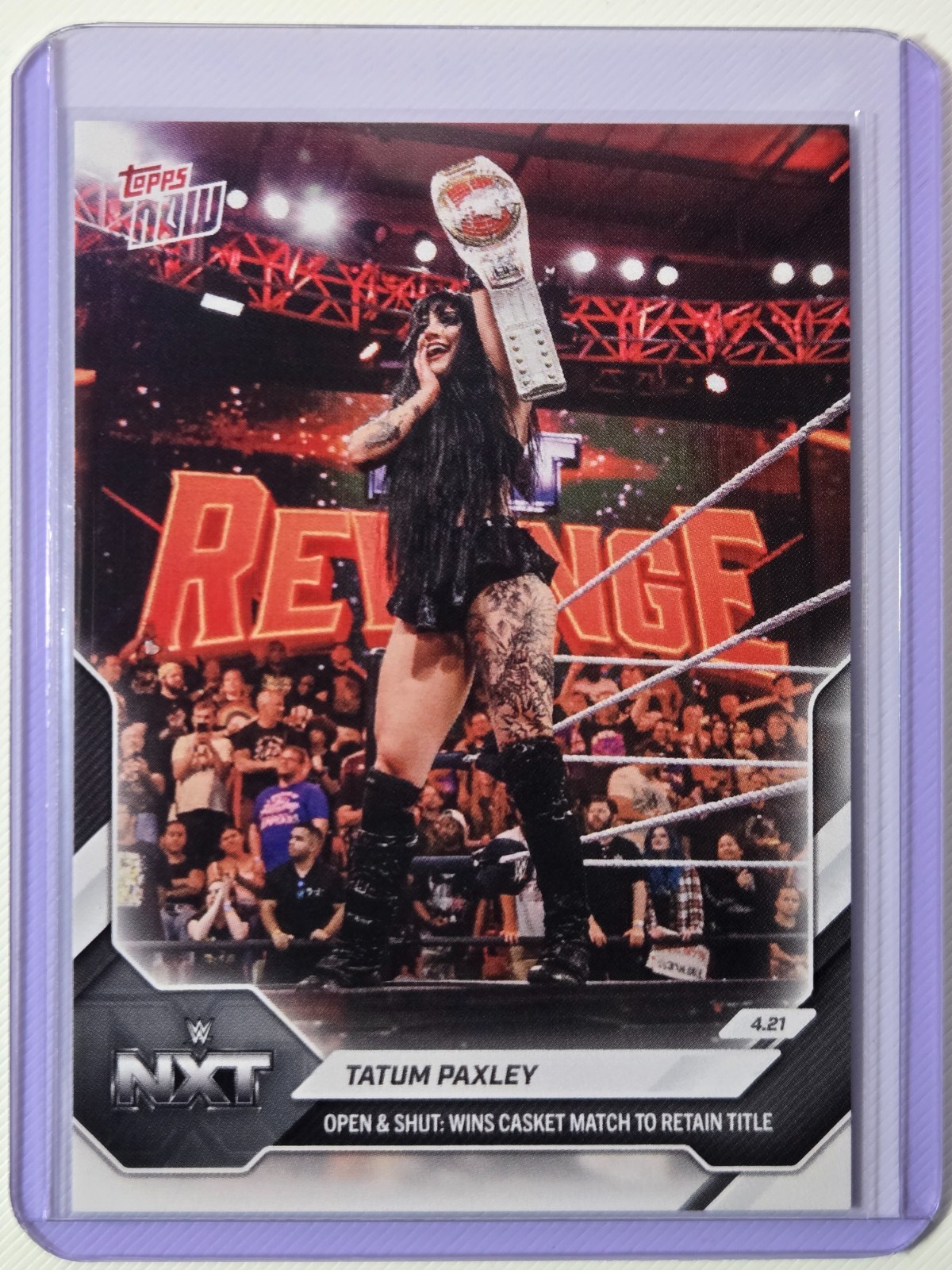 Tatum Paxley 2026 Topps NOW WWE #52 NXT Revenge Base Trading Card