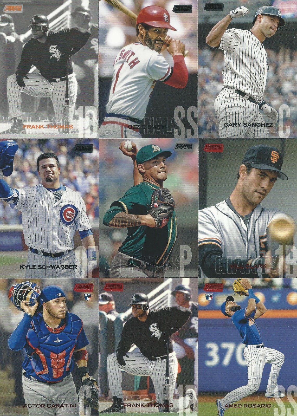 2018 Stadium Club Baseball U Pick- Red, Black, Black/White/Orange Foil Free Ship