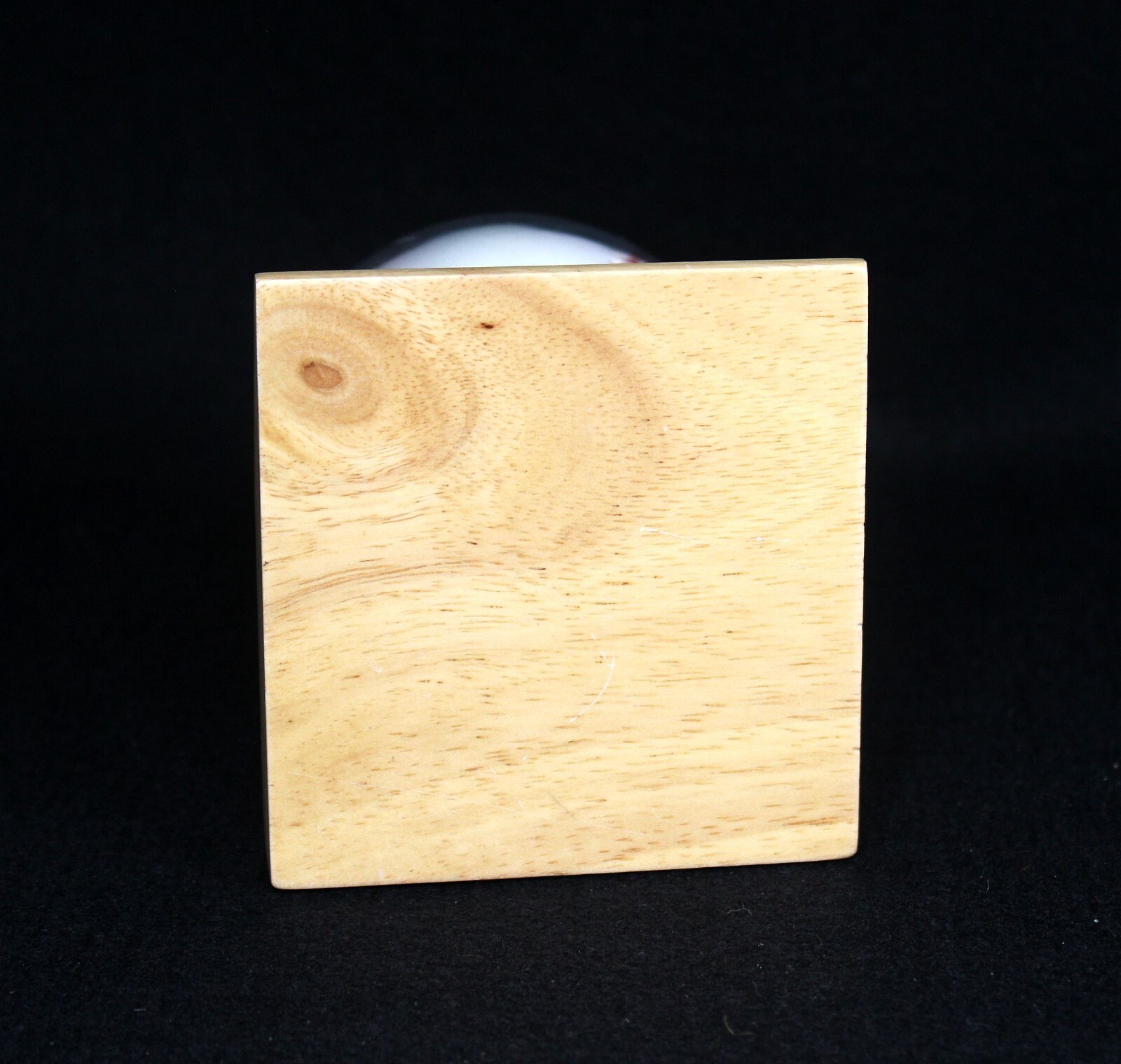 Acrylic Baseball Display Stand with Wooden Base