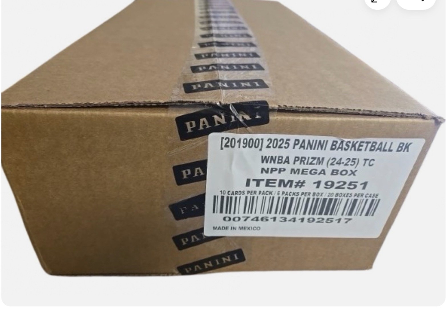 2025 Panini Prizm WNBA Basketball Mega Box Factory Sealed Case New (20 Boxes)