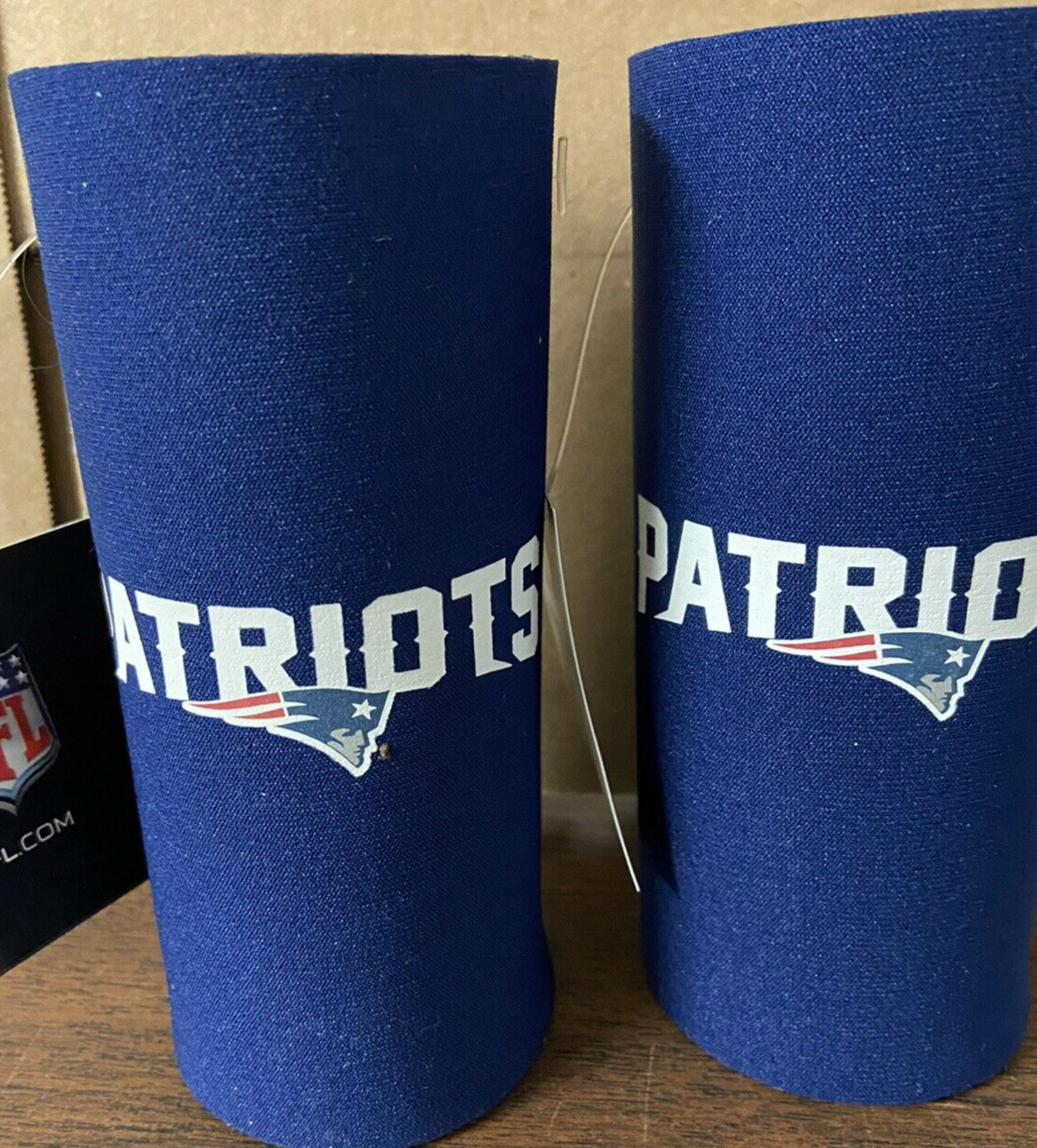 New England Patriots NFL 2 pack Ultra Slim Can Koozies