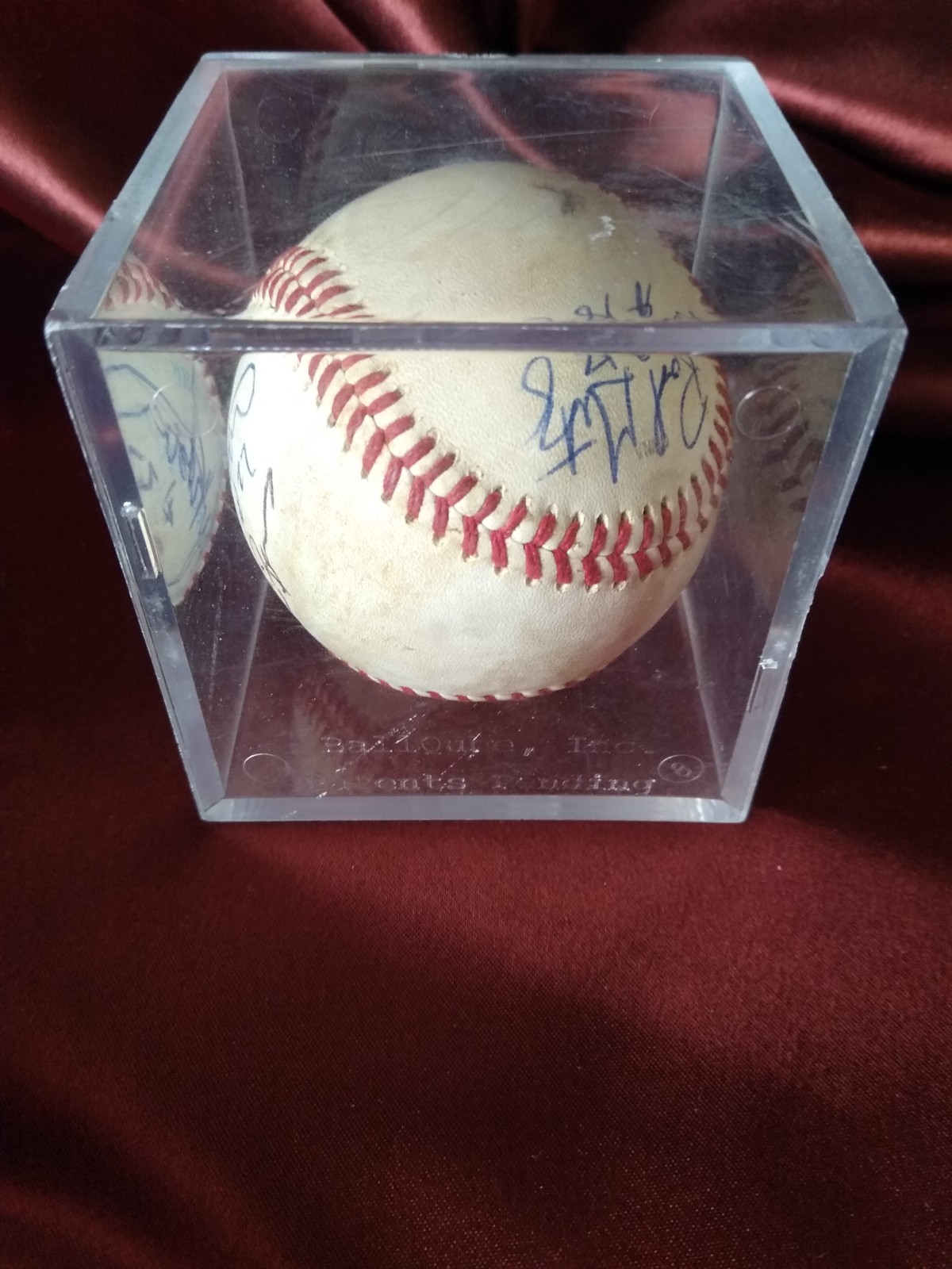 Early 2000s Kane County Cougars Autographed Game Used Baseball Unknown Players