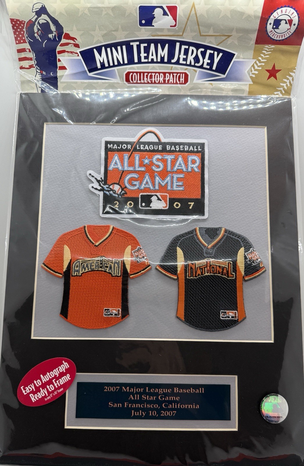 The Emblem Source 2007 All-Star Game Mini Team Jersey MLB Collectible | 11×14
