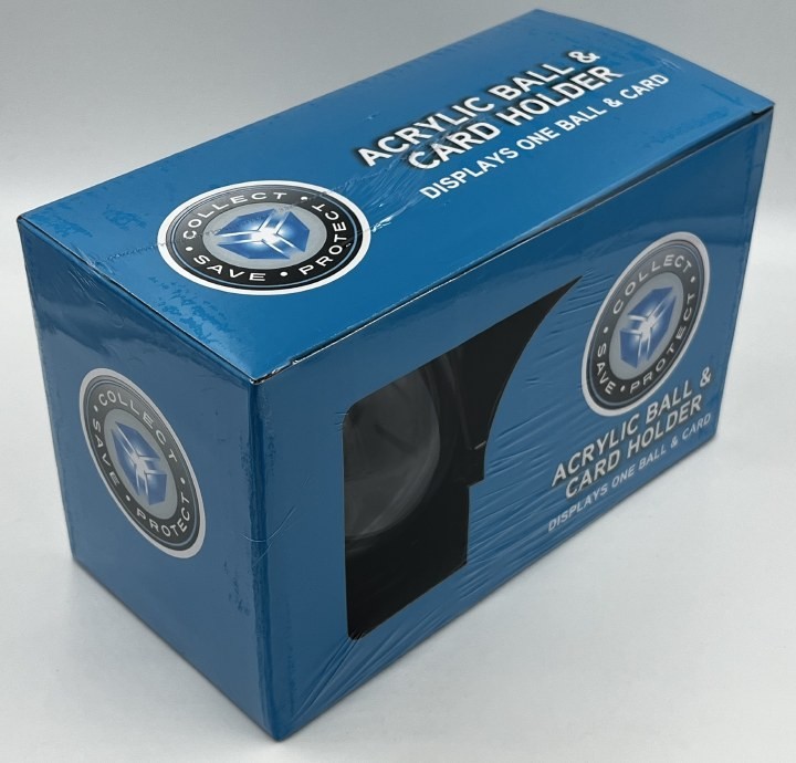 Collect Save Protect Clear Acrylic Ball & Baseball Card Holder Display Case New
