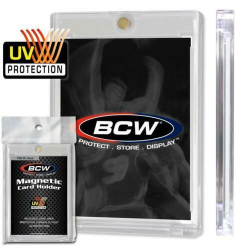 1 5 10 BCW UV MAGNETIC TRADING CARD HOLDER ONE TOUCH 35 55 75 100 130 180 POINT