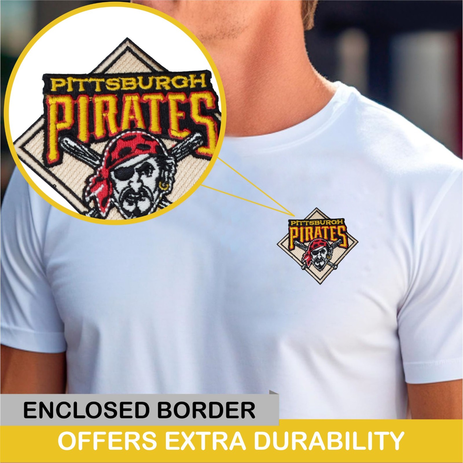 Pittsburgh Pirates MLB Baseball Team Logo Iron On patch-Sew Patch-Embroidered
