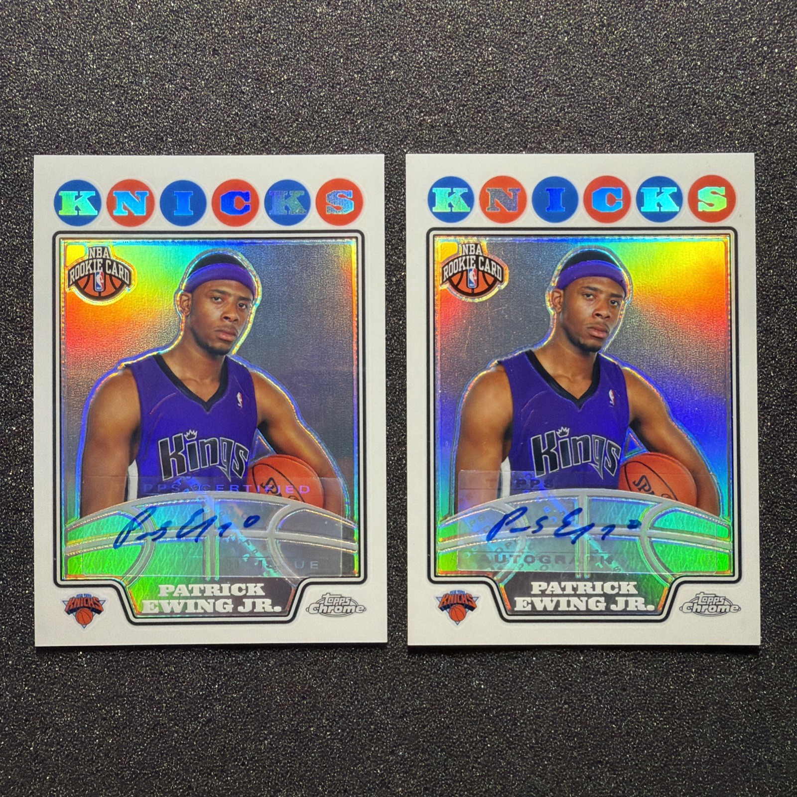 2008-09 Topps Chrome PATRICK EWING JR #252 Rookie AUTO /795 – NBA KNICKS – LOT D