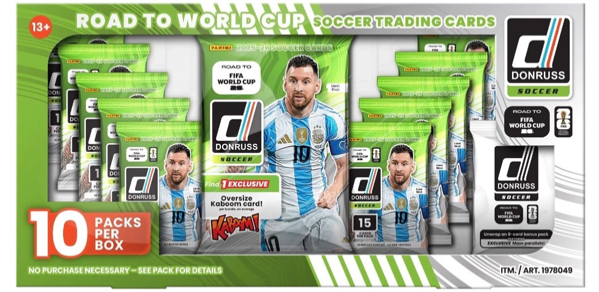2026 Panini Donruss Soccer Road to FIFA World Cup Collection Box FACTORY SEALED