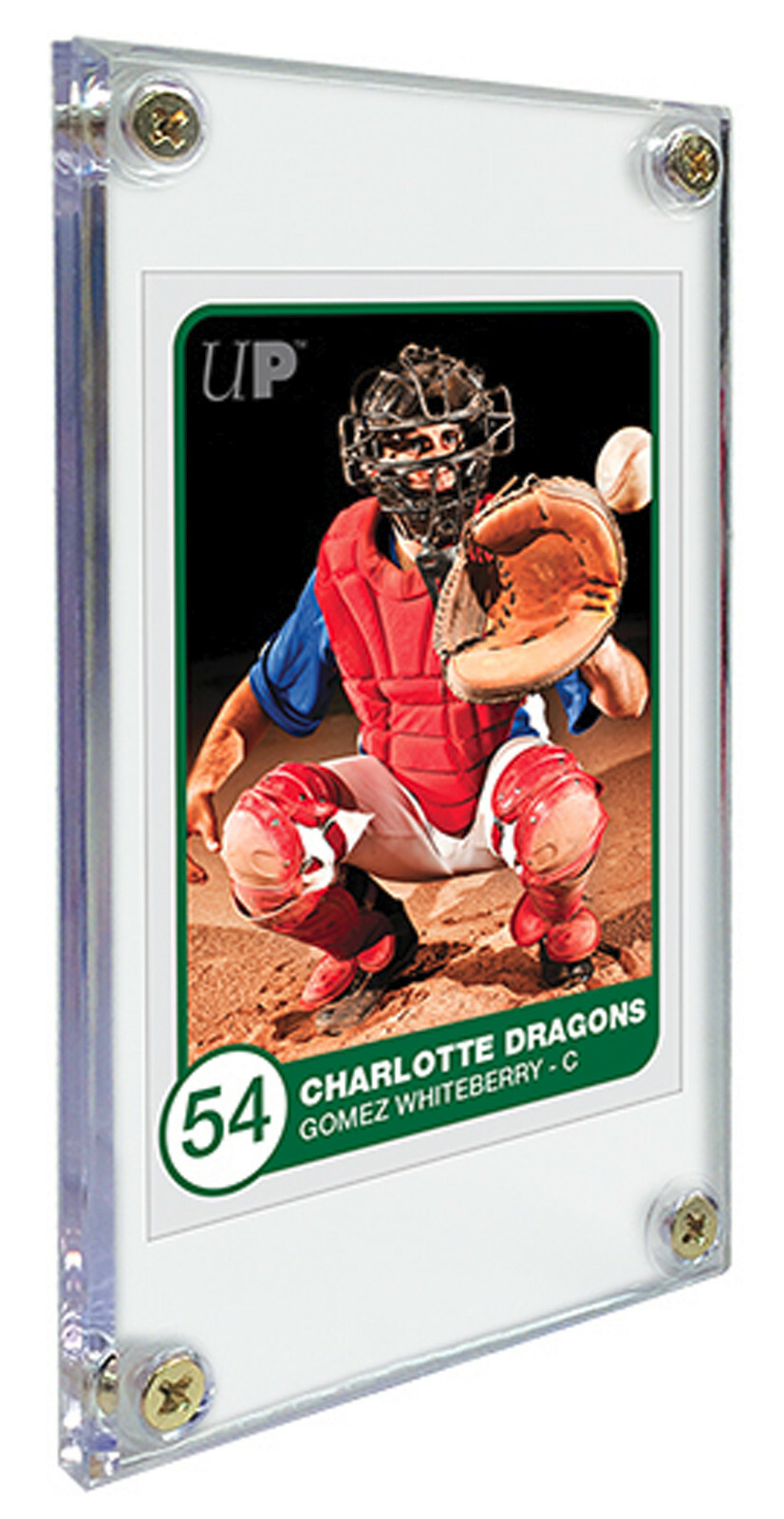5 Ultra Pro 1/4″ 4-Screw Screwdowns Non Recessed Sports Trading Card Holder 3×5