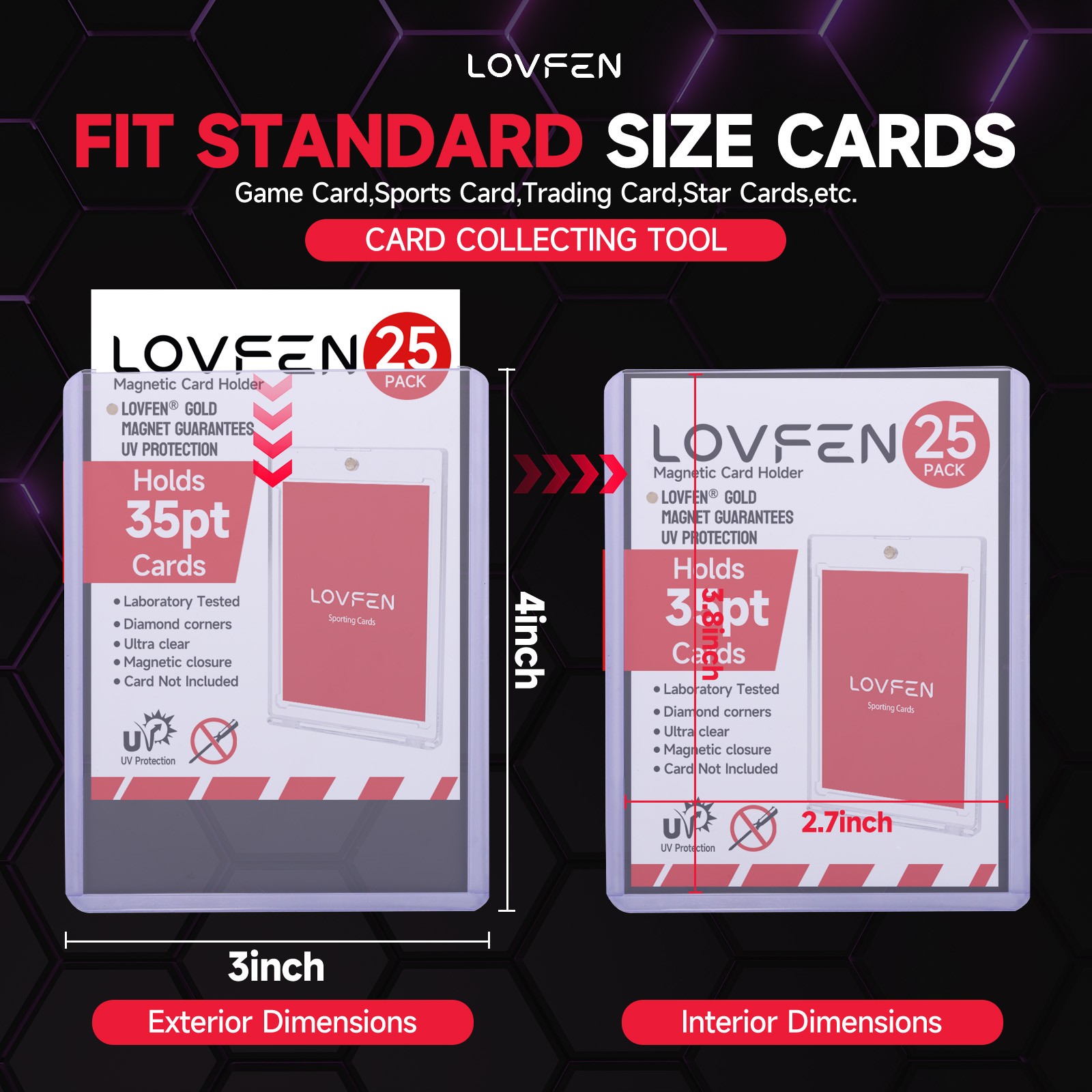 35pt Top Loaders w/ Sleeves or Without Clear Trading Card Protectors 100-1000ct