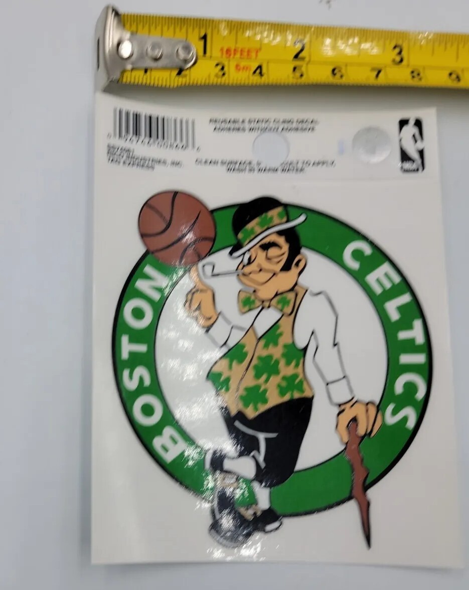 Boston Celtics Rectangular Window Decal 3.5″x3.75.”