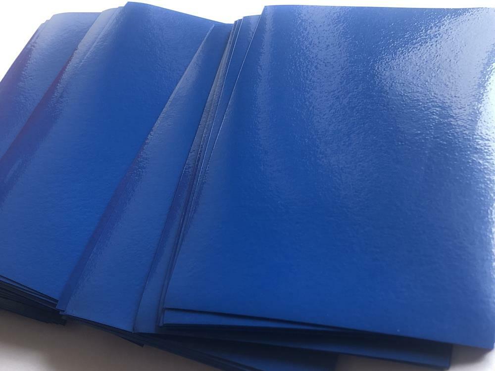 Lenayuyu 300pcs StripodBlue Protector Standard MTG Card Sleeves 66x91mm Glossy