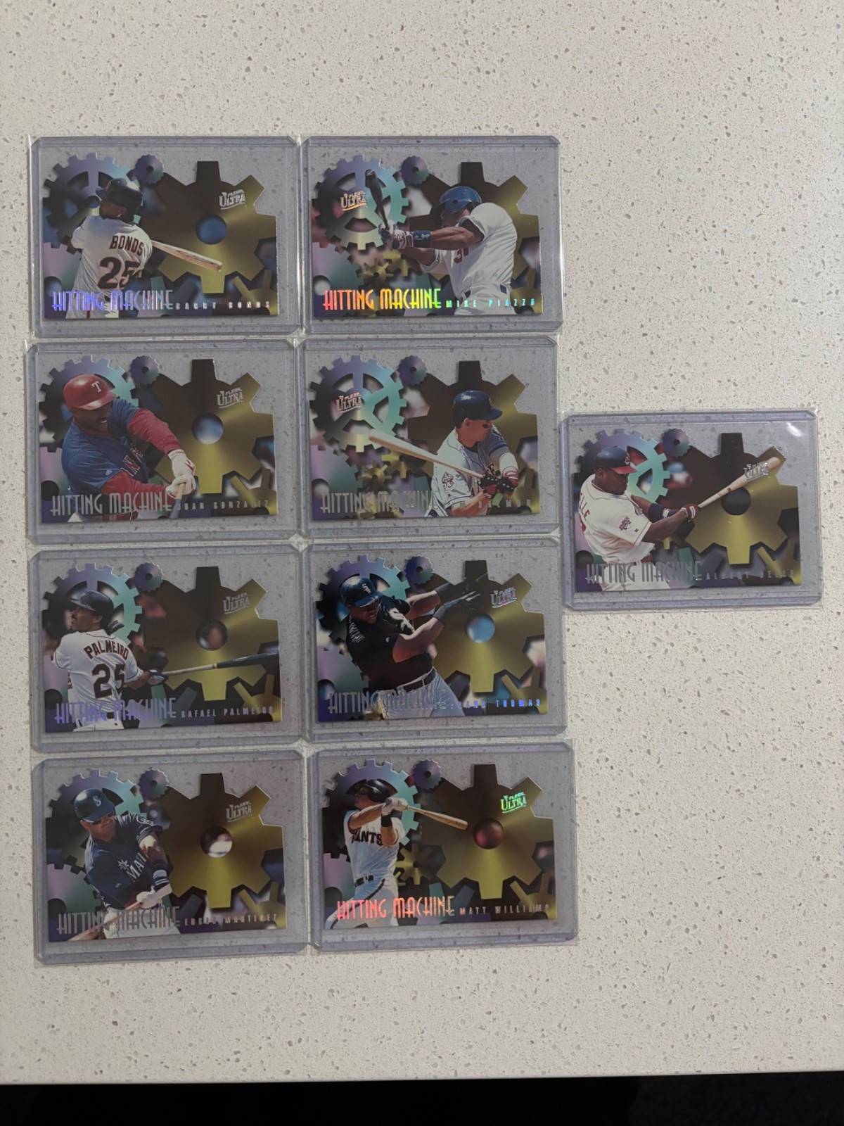 1996 Fleer Ultra Hitting Machines Near Complete Set 9 of 10 Cards No Griffey