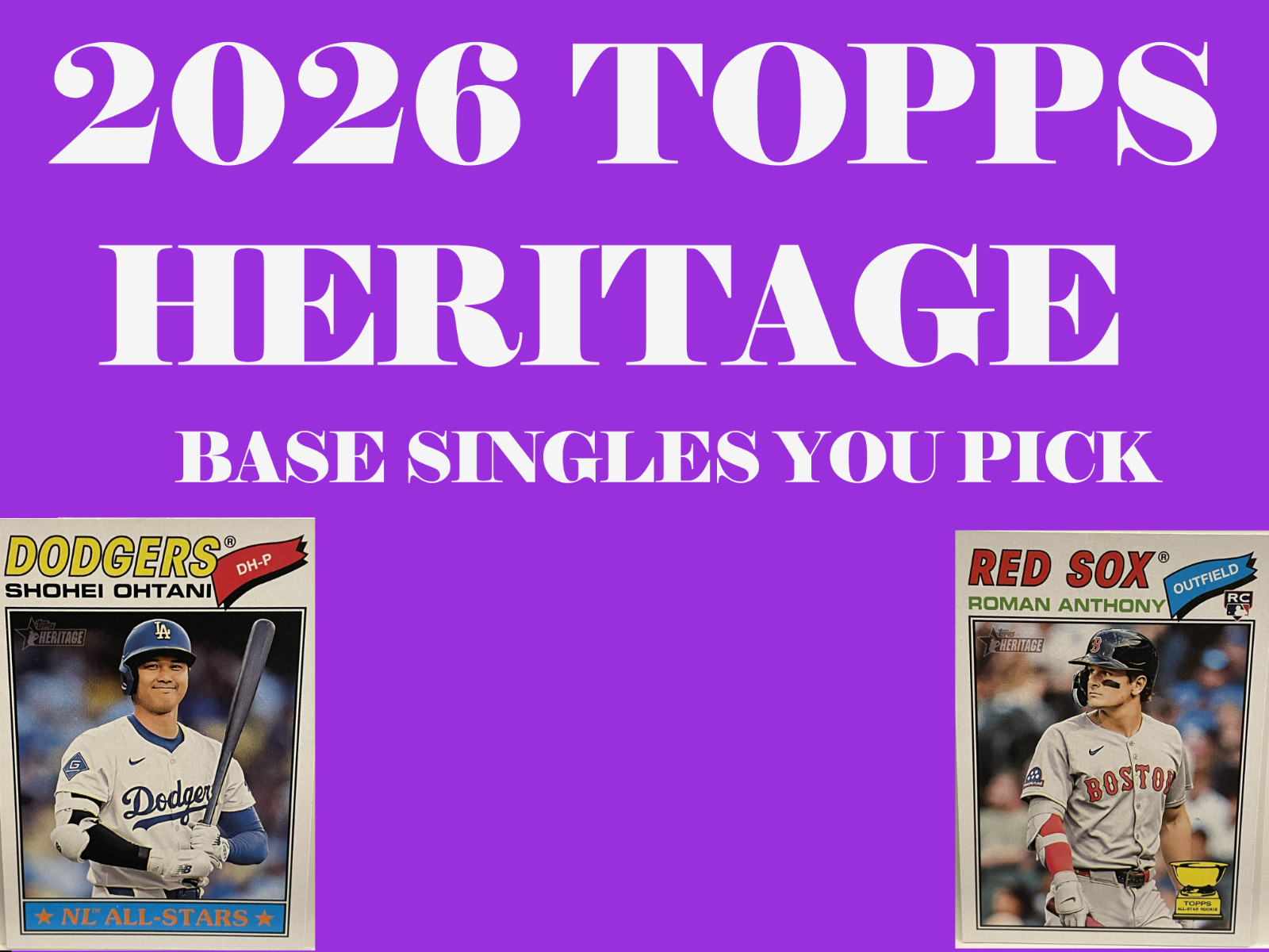 2026 Topps Heritage Base Singles You Pick Complete Your Set Cards 251-400