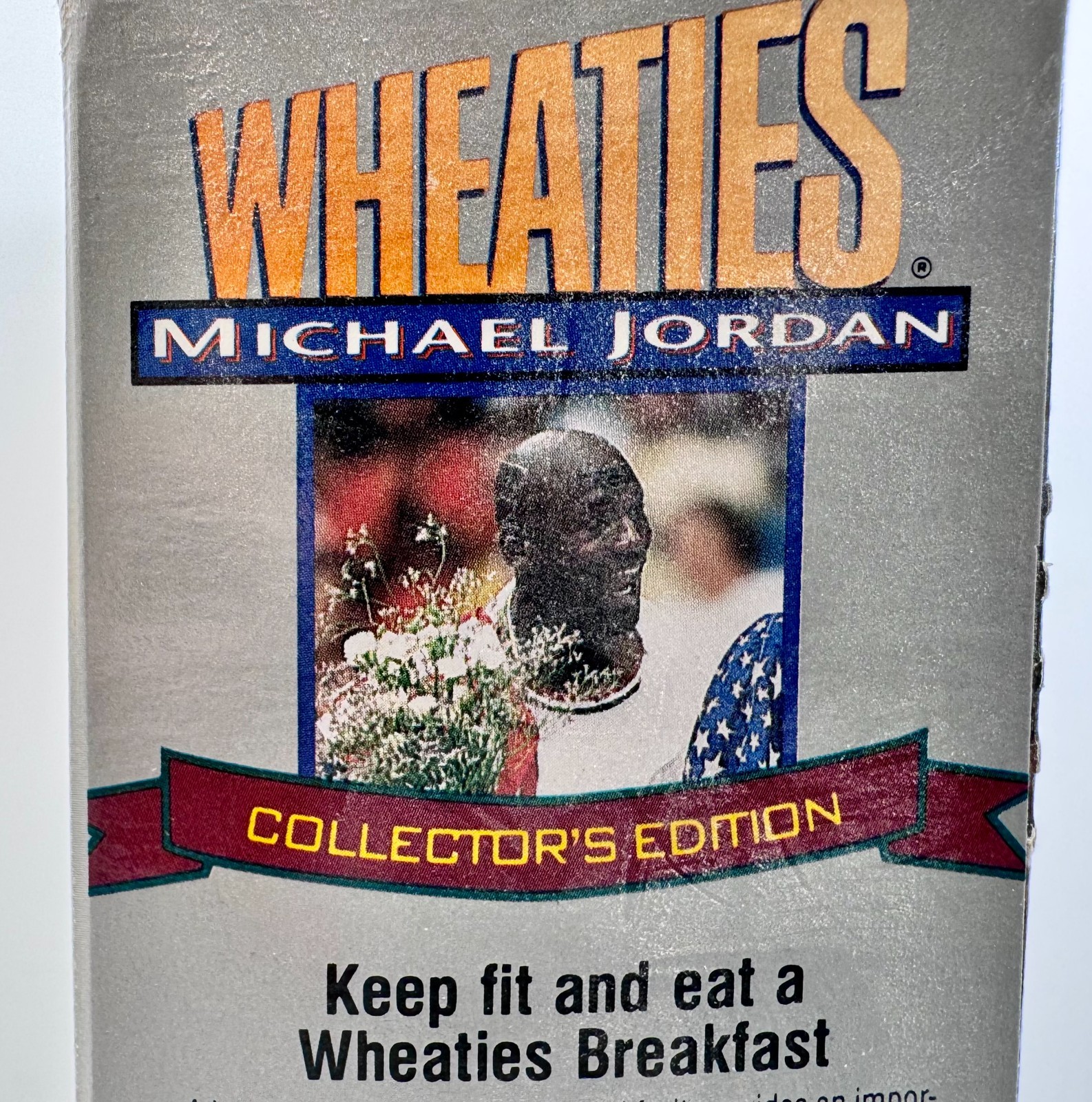 Michael Jordan WHEATIES Silver Cereal Box. Collectors Edition 1993 18oz