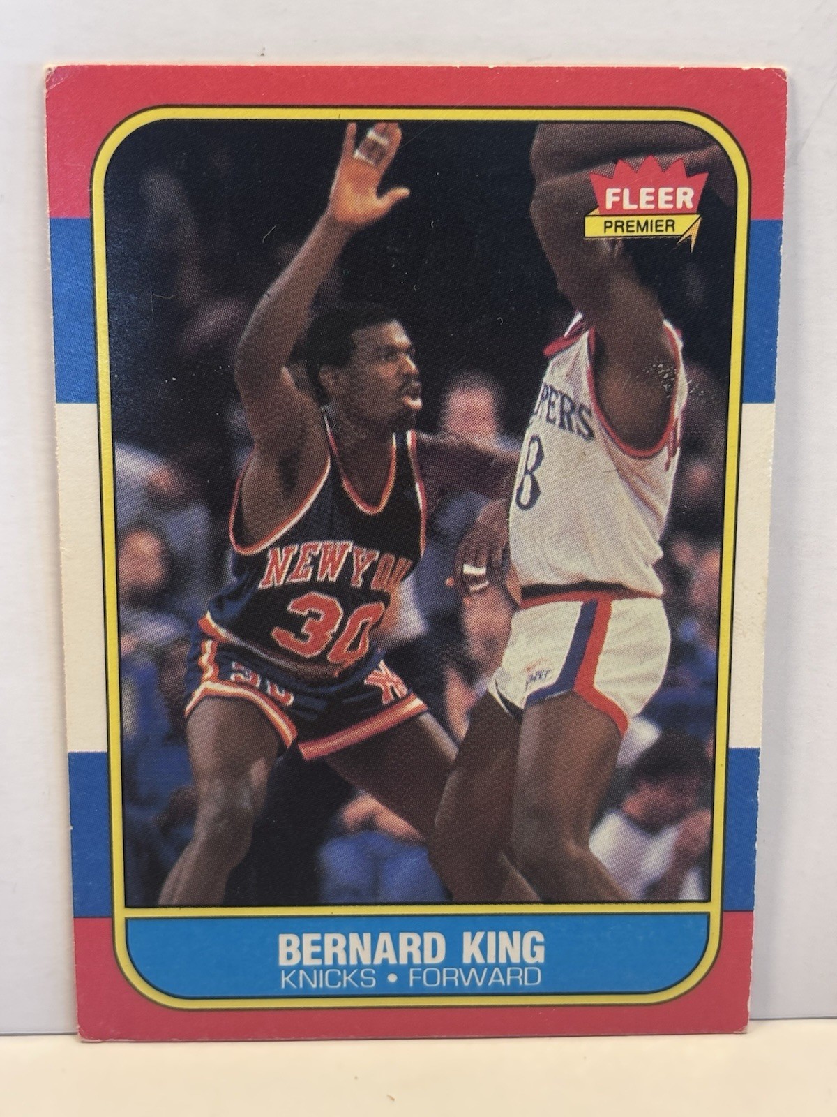1986-87 Fleer #60 BERNARD KING New York Knicks Basketball Card HOF