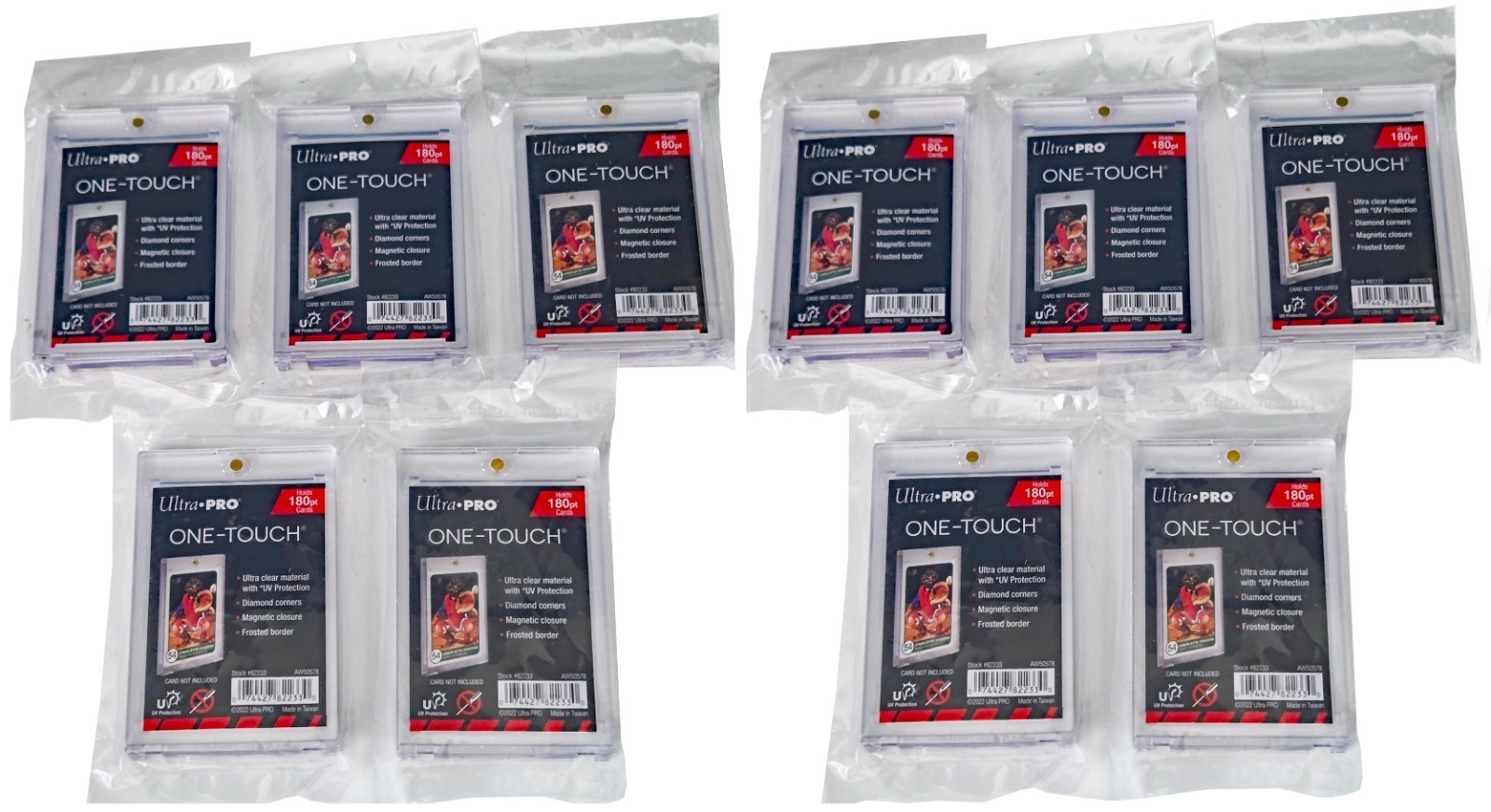 10 Ultra Pro One Touch 180pt UV Magnetic Card Holder Display Case sports Trading