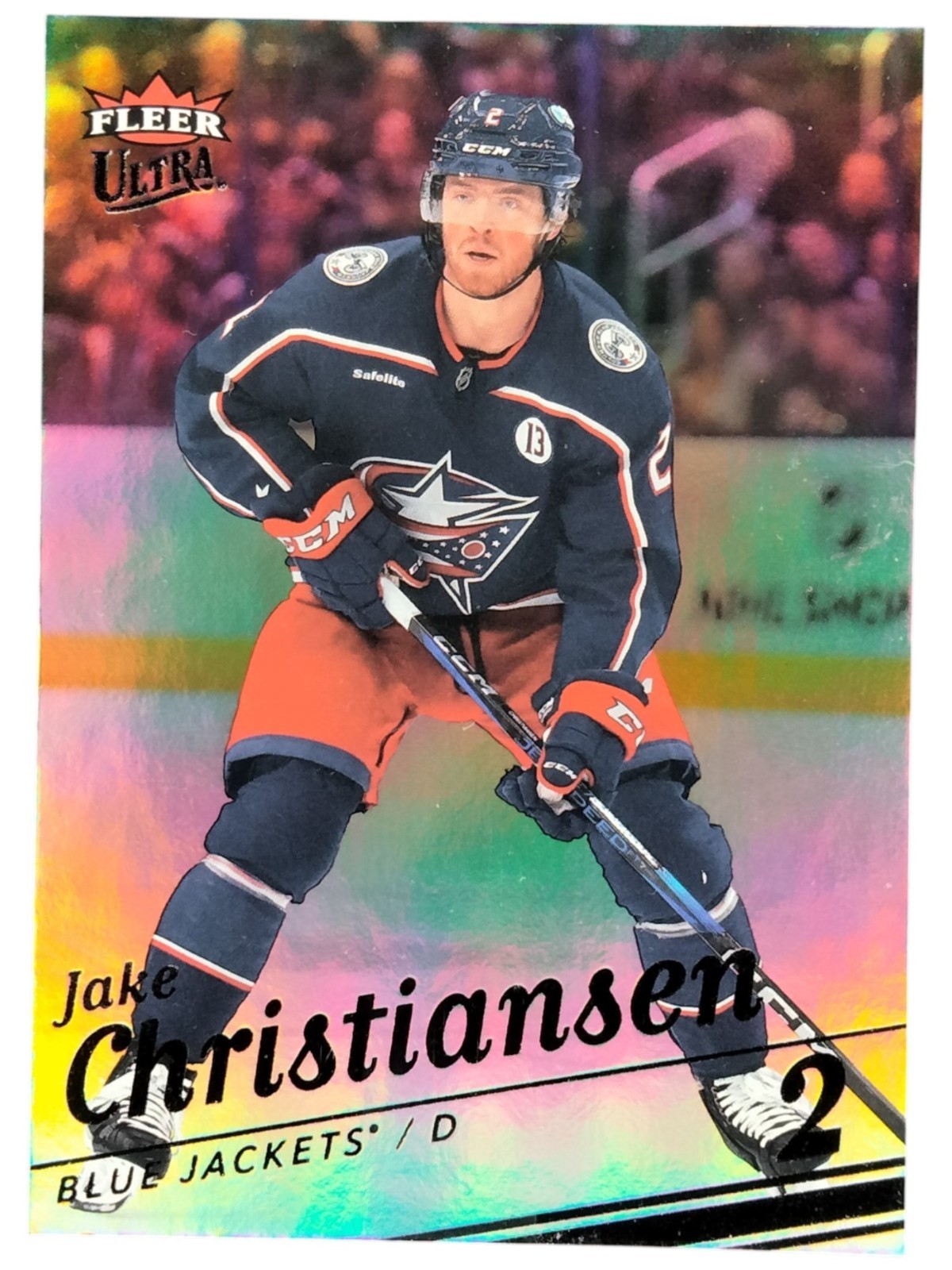 2025-26 Fleer Ultra Rainbow Foil #71 Jake Christiansen Colombus Blue Jackets